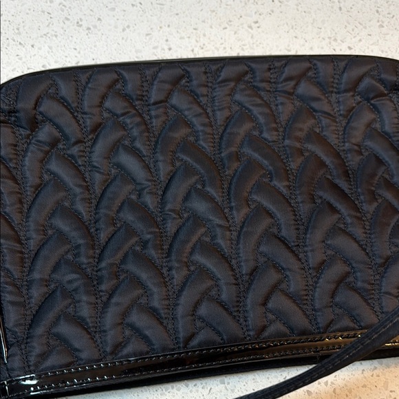 Vera Bradley Black Quilted Purse Handbag Shoulder Bags 11" x 8" - Picture 5 of 7
